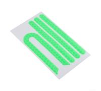 Tira reflectante de alta visibilidad para Xiaomi para scooter eléctrico M365 y 1S, calcomanía de cubierta lateral recta o en forma de U con fuerte para seguridad nocturna (verde)