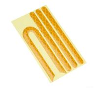 Tira reflectante de alta visibilidad para Xiaomi para scooter eléctrico M365 y 1S, etiqueta adhesiva de cubierta lateral recta o en forma de U con fuerte para seguridad nocturna (amarillo)