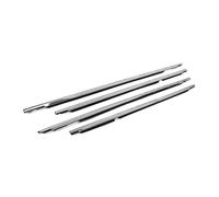 Tira Sellado Burletes Goma 4 Piezas 75710-60021 Moldura De Ventana Para Toyota Para Land Para Cruiser LC80 FZJ80 Para Lexus LX450 1990-1998 Burlete(Cromo)
