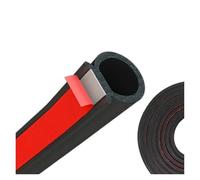 Tira Sellado Burletes Goma Sellador De Puerta Automóvil Protector Sellado Insonorización Impermeable Doble Burlete Capa Goma Aislante(Small D (2m))