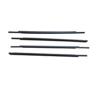 Tira Sellado Goma 4 Burletes Ventanas Y Molduras Laterales Puertas Para Mitsubishi Para Outlander 2013-2018 5727A293 5727A294 5757A293 5757A294 Tira Sello Ventana Coche(Negro)