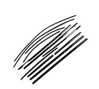 Tira Sellado Junta Goma Puerta Para Benz Para GLC Para X253 2016 2017 2018 2019 2020 2021 2022 Accesorios Para Automóviles Cubierta Decorativa Lentejuelas Ventana Negra