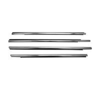 Tira Sellado Parabrisas Coche Burletes De Sellado A Presión Impermeables Ventanas De Coche Para Peugeot 301 (2013-2017)(Black and chrome)