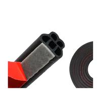 Tira Sellado Sellador De Puerta Automóvil Protector Sellado Insonorización Impermeable Doble Burlete Capa Goma Aislante(5 Holes (2m))