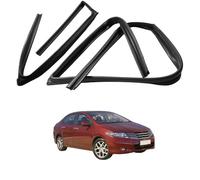 Tira Selladora para Ventanilla para City 2009-2014 OE: 72275/72235/72775/72735-TM4-H01, Impermeable Antipolvo Puerta Canal Guia Vidrio Burlete Goma para Coche,Full Set of Four Pieces