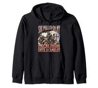Tirado De Mi Excalibur Funny Offensive Knight Meme Bootleg Sudadera con Capucha