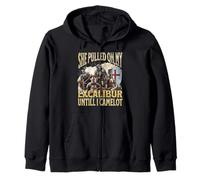 Tirado De Mi Excalibur Funny Offensive Knight Meme Bootleg Sudadera con Capucha