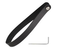 Tirador - Cinturón para la cabeza de la bicicleta | de expansión rápida de vástago antiarañazos | Soporte plegable para manillar, mango de cuero de liberación rápida con llave, para hombres y