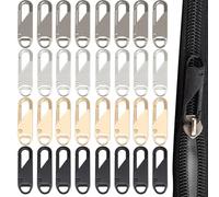 Tirador Cremallera Lengüeta, 32 PCS Tirador Cremallera Lengüeta, Reemplazo de Tirador Cremallera, Deslizadores de Cremallera Extraíbles