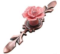 Tirador de armario de un solo agujero con aspecto de cobre antiguo diseñado para constructores de muebles, renovadores y diseñadores de interiores (F)