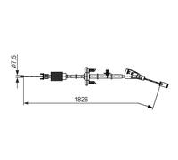 Tirador de cable, freno de estacionamiento Bosch 1 987 482 799 para OE 4746 66