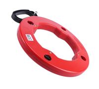 Tirador de Cables Rojo Alambre de Acero, para Electricistas y Bricolaje | ABS Plástico, Fuerza de Arrastre Fuerte y Cable Flexible, Uso en Conduits Eléctricos y Montaje Doméstico