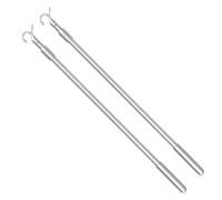 Tirador de cortina de metal ajustable, 2 uds., 13-24 pulgadas, para cortinas de ventana
