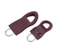 Tirador de Cremallera Desmontable 10pcs Detachable Pull Tab Zipper Head Accessories Luggage Schoolbag Coat Alloy Rubber Jeans Replacement(Silver,10pcs,L)