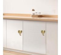 Tirador de gabinete con forma de cabeza de elefante de nariz larga, elegante asa de cajón para interiores modernos (oro antiguo)