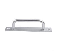 Tirador de granero situado en una manija interior exterior deslizante de 147 mm/180 mm/210 mm de longitud - Herrajes anodizados de aluminio plateado/negro/dorado resistente al óxido para puertas (1