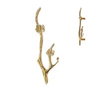 Tirador de latón para gabinete, tirador de cajón con diseño de rama para cómodas, armarios y estanterías, accesorios elegantes para muebles para el hogar, dormitorio, armario y hotel que añaden un