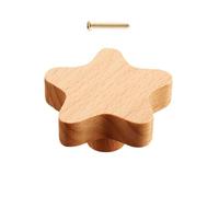 Tirador de madera para habitación de niños, muebles para armarios y cajones, pomos de puerta de cocina, armarios, tiradores de madera encantadora