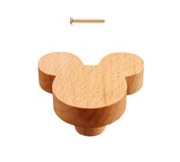 Tirador de madera para habitación de niños, muebles para armarios y cajones, pomos de puerta de cocina, armarios, tiradores de madera encantadora