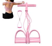 Tirador de Pedal (8 Tubos) - Banda de Resistencia a Pie con Figura 8 para Ejercicio | Tensor de Tobillo para Abdomen, Cintura, Brazo, Pierna | Equipo de Gimnasia Hogar para Mujeres, Hombres