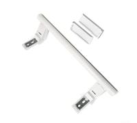 Tirador de plástico para frigorífico, 31 cm, color blanco, mango de repuesto, diseño push-pull, resistente, apto para puerta de congelador
