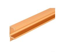 Tirador de puerta corredera con un diseño integrado sin ranuras en aleación de aluminio resistente, proporcionando un manejo seguro y un aspecto minimalista para armarios (400 mm dorado)