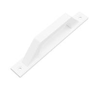 Tirador de Puerta Corredera, Manija de Puerta de Granero de Gabinete Elegante Galvanizada de Metal para Uso Doméstico con Tornillos (WHITE)
