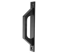 Tirador de Puerta Corredera, Manija de Puerta de Granero de Gabinete Elegante Galvanizada de Metal para Uso Doméstico con Tornillos (BLACK)