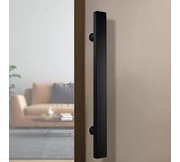 Tirador de Puerta corrediza para Granero, Moderna manija para Puerta Comercial, manija de Barra de Empuje Rectangular de Forma Plana, herrajes para Entrada de Pasillo, ju