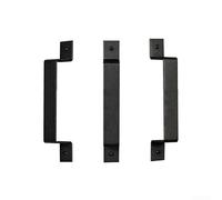 Tirador de puerta de acero al carbono resistente adecuado para jardín, garaje, granero, cobertizo y armarios, combina practicidad con elementos de diseño rústico