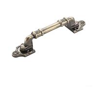 Tirador de puerta de aleación de aluminio con estética antigua europea para integración de muebles de armario, armario y cajón (bronce antiguo - M)