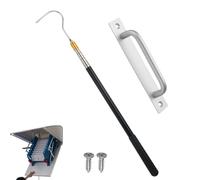 Tirador de puerta de ático, barra telescópica, herramienta de mango | Barra telescópica para escalera de ático, mango extraíble para un fácil acceso, herramienta de tracción de puerta resistente