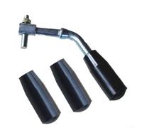 Tirador de puerta de horno de acero inoxidable, compatible con aberturas de puerta de 1 cm de diámetro para equipos de calefacción