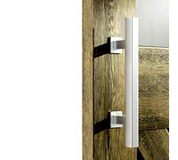 Tirador de Puerta de Madera de 30 cm de Largo, Tirador de Acero Inoxidable y Kit Integrado, para Puertas, Muebles de Cocina, armarios, cajones, Cuadrado
