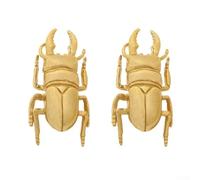Tirador de puerta decorativo de latón con forma de cucaracha, decoración única para pared de insectos, perfecto para varios ajustes (A)