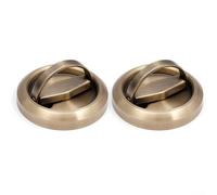 Tirador de puerta para puertas correderas con cerradura de anillo, hecho de acero inoxidable 304 para proporcionar resistencia y longevidad en el bloqueo de puertas (bronce)