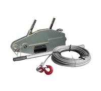 tirador del cable del trinquete del torno de la mano de 800kg 1600kg con la cuerda de alambre que atraviesa(B,1600)