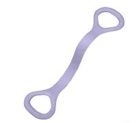 Tirador elástico en forma de 8 para ajuste de tensión de hombro, optimización de postura y compromiso muscular específico en el ejercicio (morado)