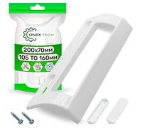 Tirador Frigorifico 200 x 70 mm Distancia Entre Agujeros 105-160 mm | de Plástico Duradero - Garantía de 5 Años - ONIX TECH