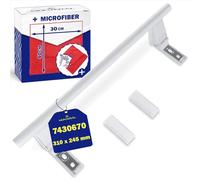 Tirador Frigorifico Universal 2 Tapones 244 mm 743067000 para Liebherr | Juego Incluye un Bayeta Microfibra - Garantía de 10 Años - MONTERAL