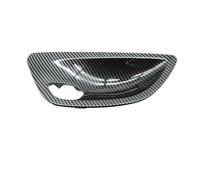 Tirador Interior Cocha Para 5 Series Para F10 Para F11 Para 520i Para 523i Para 528i Reemplazo Moldura Cubierta Manija Panel Puerta Trasera Delantera Izquierda(Carbon Fiber Left)