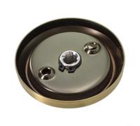 Tirador invisible para puerta, de acero inoxidable 304, redondo, para puertas resistentes al fuego, armarios, cajones y armarios, agarre oculto con diseño moderno (bronce amarillo)