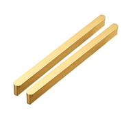 Tirador Largo para Decoración de Armario y Cajón, Dorado, Extensión para Muebles (120mm)