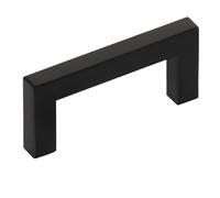 Tirador para mueble E8 Distancia agujeros 64 mm acero inoxidable negro mate Tirador de barra/tirador de barandilla de SOTECH