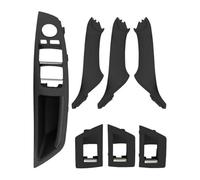 Tirador Puerta Cubierta Manija Puerta Interior Coche Para B&MW Serie 5 F10 F18 Volante Izquierda 2010 2011 2012 2013 2014 2015 2016(Negro)