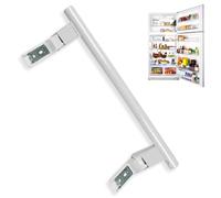 Tirador Puerta frigorífico y congelador, Mango frigorífico Compatible con Liebherr, Asa Nevera, Código original 7432602, Distancia entre tornillos de 24.5 cm, Longitud del tirador de 31 cm, Blanco