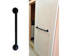 Tirador Puerta Granero Manija de Puerta de Granero Corredera Negra con Tornillos, Kit de Hardware de Puerta de Estilo Industrial Retro, Tubo de Tirador de Metal para Puertas de Madera ( Size : 50cm (1