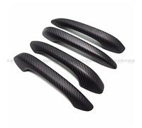 Tirador Puerta Interior Coche Para Macan S GTS 2015-2020 4 Uds LHD Car Styling 3K Dry Real Fibra De Carbono Auto Puerta Exterior Manija Cubierta Accesorios