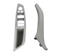 Tirador Puerta Para B&MW Serie 5 F10 F11 F18 520 523 525 528 530 535 2010-2017 LHD Conjunto Manija Puerta Interior Volante Izquierda(Gray 2pcs Set)