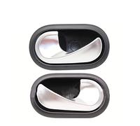 Tirador puerta Para Renault Para Megane II 03-08 Para Clio Para Manija Puerta Interior Izquierda Derecha Escénica Con Cromo 8200028487 8200028486 Maneta Puerta (Color : Left And Right 2pcs)